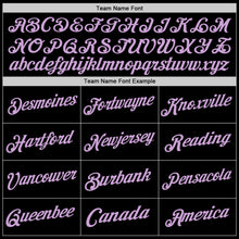 Load image into Gallery viewer, Custom Black Light Purple Authentic Throwback Basketball Jersey