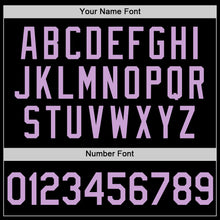 Load image into Gallery viewer, Custom Black Light Purple Authentic Throwback Basketball Jersey