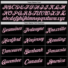 Load image into Gallery viewer, Custom Black Light Pink Authentic Throwback Basketball Jersey