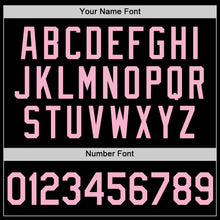 Load image into Gallery viewer, Custom Black Light Pink Authentic Throwback Basketball Jersey