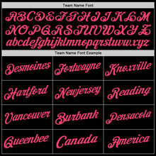 Load image into Gallery viewer, Custom Black Neon Pink Authentic Throwback Basketball Jersey