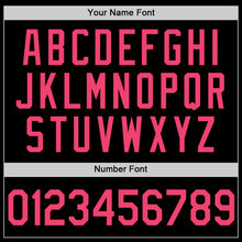 Load image into Gallery viewer, Custom Black Neon Pink Authentic Throwback Basketball Jersey