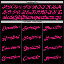 Load image into Gallery viewer, Custom Black Hot Pink Authentic Throwback Basketball Jersey