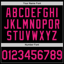 Load image into Gallery viewer, Custom Black Hot Pink Authentic Throwback Basketball Jersey