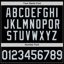 Load image into Gallery viewer, Custom Black Silver Authentic Throwback Basketball Jersey