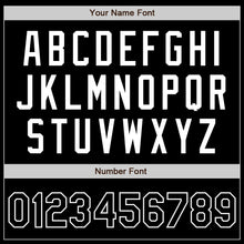 Load image into Gallery viewer, Custom Black White Authentic Baseball Jersey