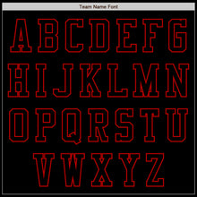 Load image into Gallery viewer, Custom Black Red Authentic Baseball Jersey