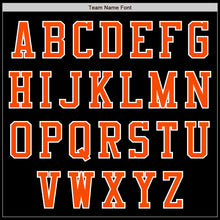 Load image into Gallery viewer, Custom Black Orange-White Authentic Baseball Jersey