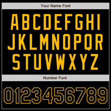 Load image into Gallery viewer, Custom Black Gold Authentic Baseball Jersey