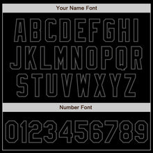 Load image into Gallery viewer, Custom Black Steel Gray Authentic Baseball Jersey