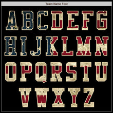 Load image into Gallery viewer, Custom Black Vintage USA Flag-Cream Authentic Baseball Jersey