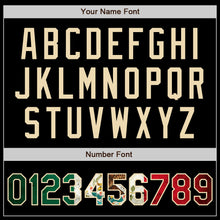 Load image into Gallery viewer, Custom Black Vintage Mexican Flag-Cream Authentic Baseball Jersey