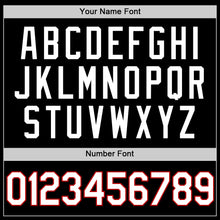 Load image into Gallery viewer, Custom Black White-Red Authentic Basketball Jersey