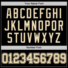 Load image into Gallery viewer, Custom Black Cream Authentic Basketball Jersey