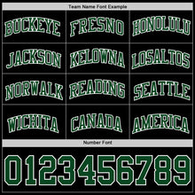 Load image into Gallery viewer, Custom Black Green-White Authentic Basketball Jersey