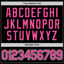 Load image into Gallery viewer, Custom Black Pink-White Authentic Basketball Jersey