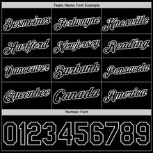 Load image into Gallery viewer, Custom Black White Authentic Basketball Jersey