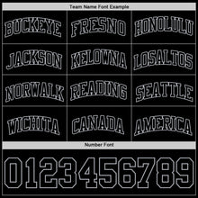 Load image into Gallery viewer, Custom Black Gray Authentic Basketball Jersey