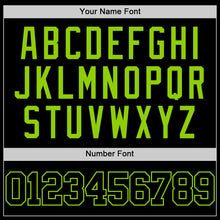 Load image into Gallery viewer, Custom Black Neon Green Authentic Basketball Jersey