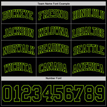 Load image into Gallery viewer, Custom Black Neon Green Authentic Basketball Jersey