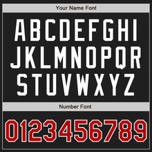 Load image into Gallery viewer, Custom Black Red-White Authentic Baseball Jersey