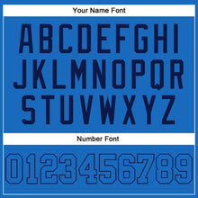 Load image into Gallery viewer, Custom Blue Blue-Navy Authentic Throwback Basketball Jersey