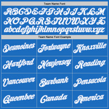 Load image into Gallery viewer, Custom Blue White-Light Blue Authentic Throwback Basketball Jersey