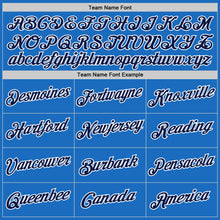 Load image into Gallery viewer, Custom Blue Gray-Navy Authentic Throwback Basketball Jersey