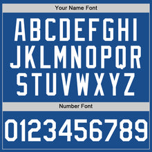 Load image into Gallery viewer, Custom Blue White Mesh Authentic Throwback Baseball Jersey