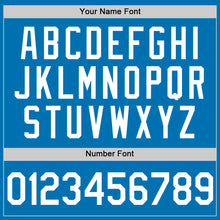 Load image into Gallery viewer, Custom Blue White Authentic Baseball Jersey