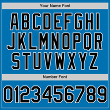 Load image into Gallery viewer, Custom Blue Black-White Authentic Baseball Jersey