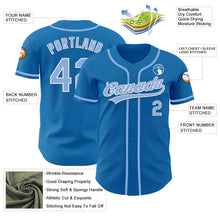 Load image into Gallery viewer, Custom Blue Light Blue-White Authentic Baseball Jersey