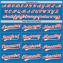 Load image into Gallery viewer, Custom Blue White-Red Authentic Baseball Jersey