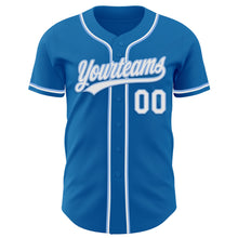 Load image into Gallery viewer, Custom Blue White-Light Blue Authentic Baseball Jersey