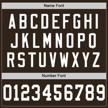 Load image into Gallery viewer, Custom Brown White Mesh Authentic Football Jersey