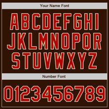 Load image into Gallery viewer, Custom Brown Red-Cream Authentic Baseball Jersey