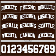 Load image into Gallery viewer, Custom Brown White-Gray Authentic Basketball Jersey