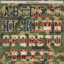 Load image into Gallery viewer, Custom Camo Vintage USA Flag-Cream Authentic Salute To Service Baseball Jersey