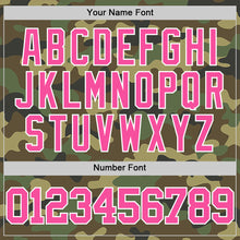 Load image into Gallery viewer, Custom Camo Pink-White Authentic Salute To Service Basketball Jersey