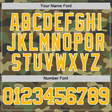 Load image into Gallery viewer, Custom Camo Gold-White Authentic Salute To Service Basketball Jersey