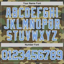 Load image into Gallery viewer, Custom Camo Light Blue-White Authentic Salute To Service Basketball Jersey