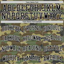 Load image into Gallery viewer, Custom Camo Black-White Authentic Salute To Service Basketball Jersey