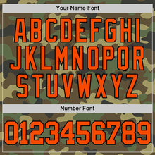 Load image into Gallery viewer, Custom Camo Orange-Black Authentic Salute To Service Basketball Jersey