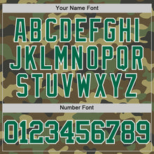 Load image into Gallery viewer, Custom Camo Kelly Green-White Authentic Salute To Service Basketball Jersey