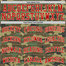 Load image into Gallery viewer, Custom Camo Red-Cream Authentic Salute To Service Basketball Jersey