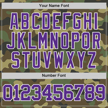 Load image into Gallery viewer, Custom Camo Purple-White Authentic Salute To Service Basketball Jersey