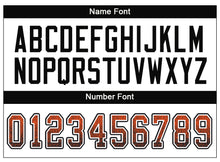 Load image into Gallery viewer, Custom Orange Black-White Drift Fashion Football Jersey