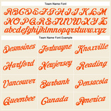 Load image into Gallery viewer, Custom Cream Orange Performance T-Shirt
