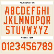 Load image into Gallery viewer, Custom Cream Orange Performance T-Shirt