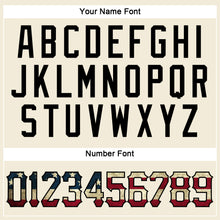 Load image into Gallery viewer, Custom Cream Vintage USA Flag-Black Performance T-Shirt